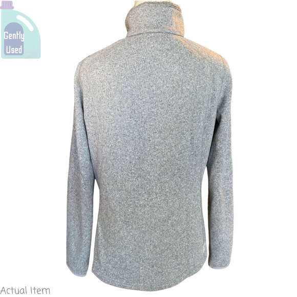 The North Face Gray Toggle Collar Fleece Sweater Pullover Size Medium 🩶 - Picture 6 of 7
